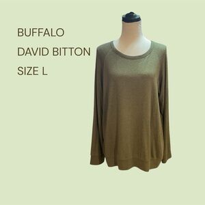 BUFFALO DAVID BITTON SIZE LARGE PULLOVER SWEATER GENTLY WORN